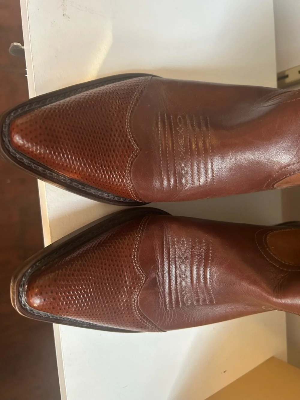 Brown Western Cowboy Boots - Picture 3 of 5